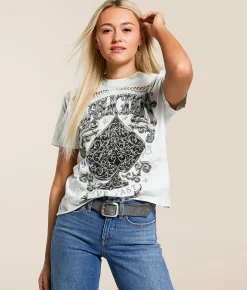 Affliction Polaris T-Shirt White Desert Sage Ice Was Hot