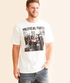Riot Society Political Party T-Shirt White Sale