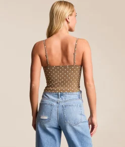 FITZ + EDDI Polka Dot Brami Brown Dot Outlet