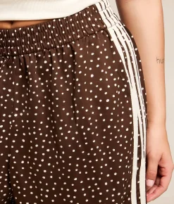Bottoms | Willow & Root Polka Dot Track Pant Brown