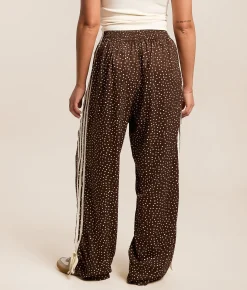 Bottoms | Willow & Root Polka Dot Track Pant Brown