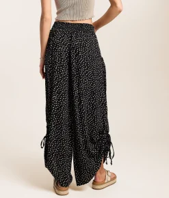 Angie Polka Dot Wide Leg Pant Black Sale