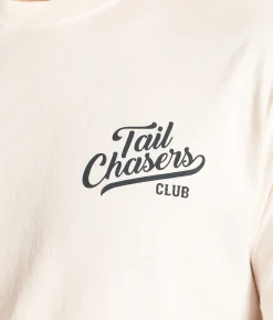 Tail Chasers Club Pool Dogs T-Shirt Antique White New