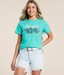 Tops | Wrangler® Posse T-Shirt Turquoise