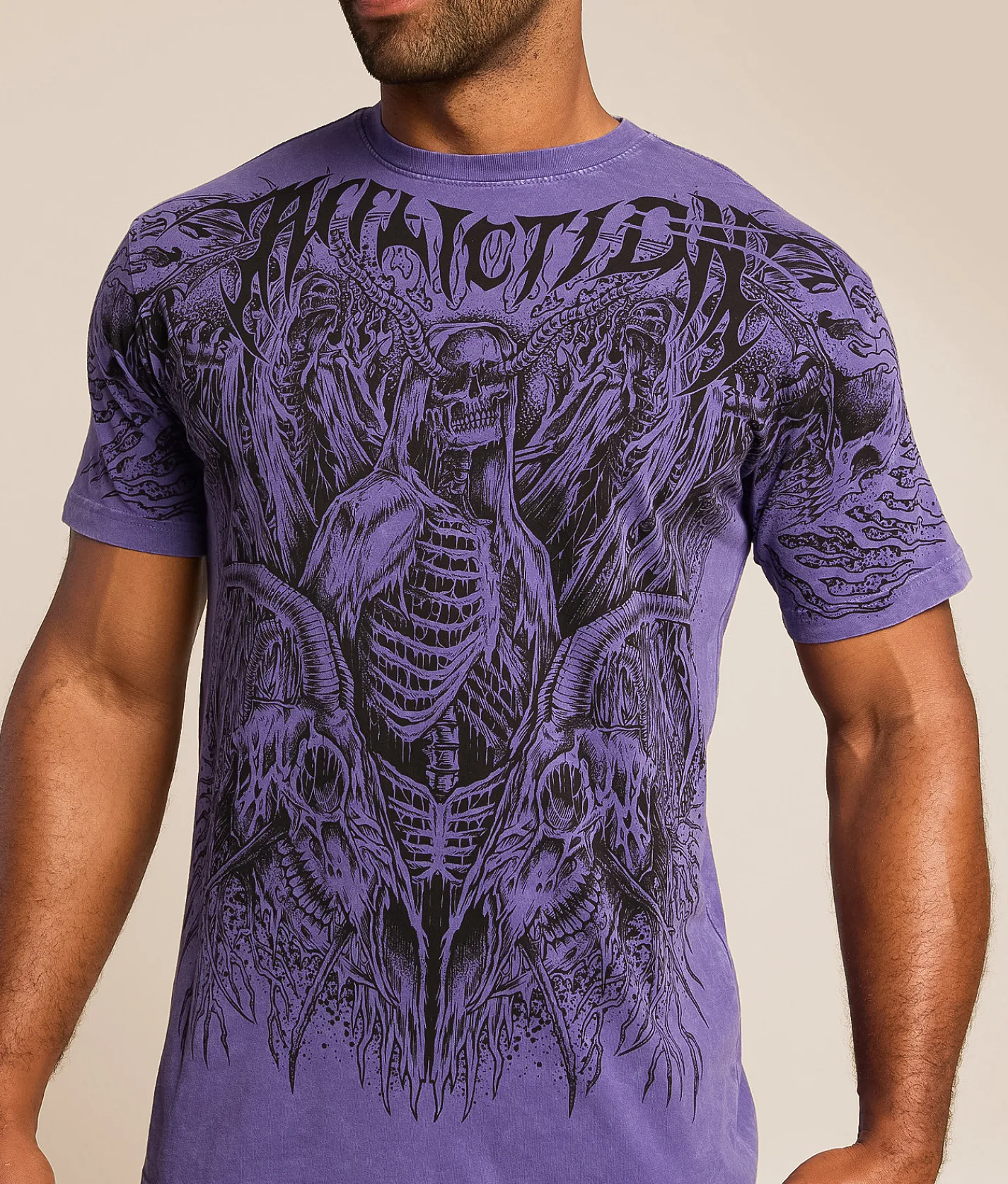 Affliction Post Human T-Shirt Arctic Purple Online