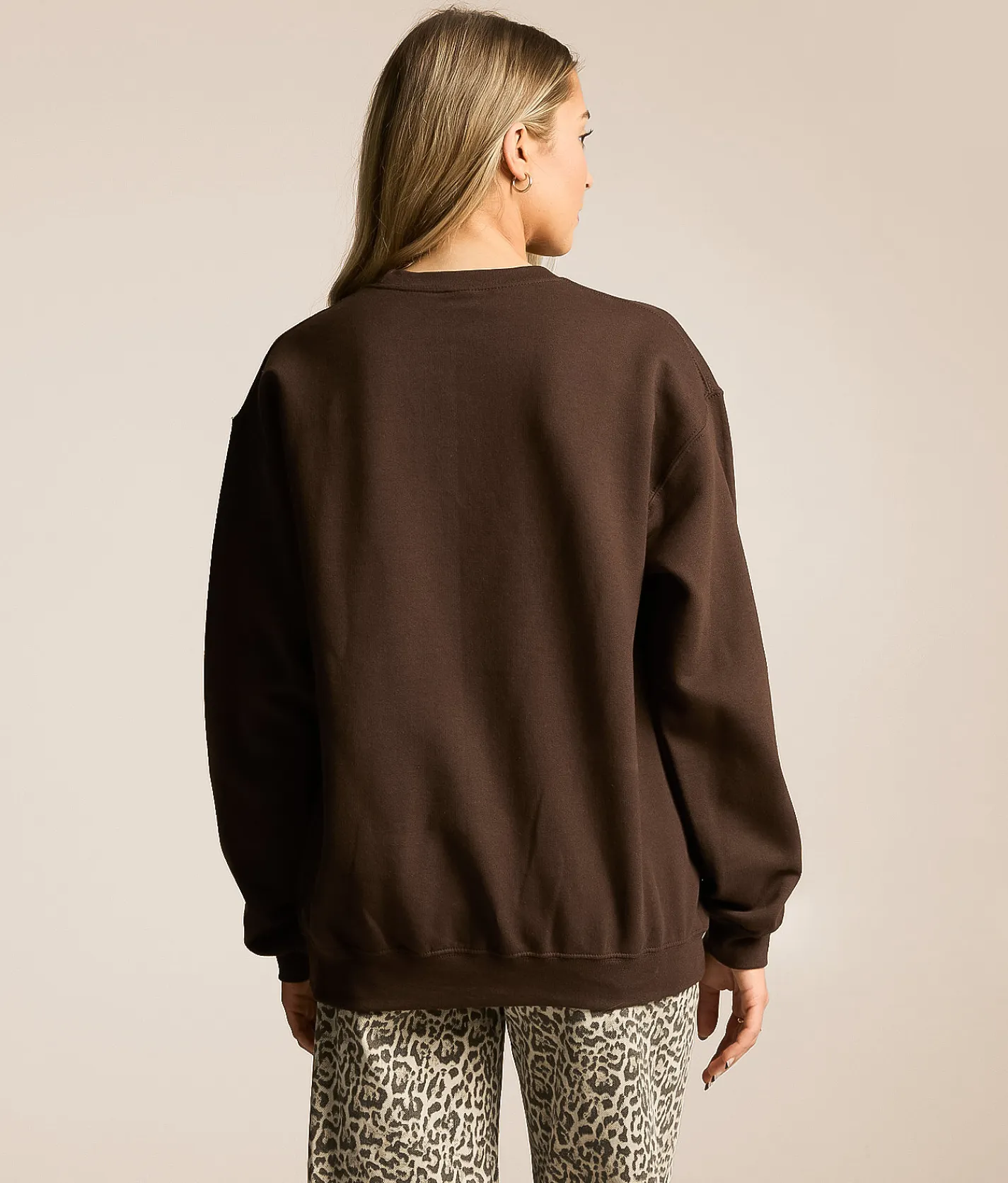 Tops | Bravado Post Malone Oversized Band Pullover Brown