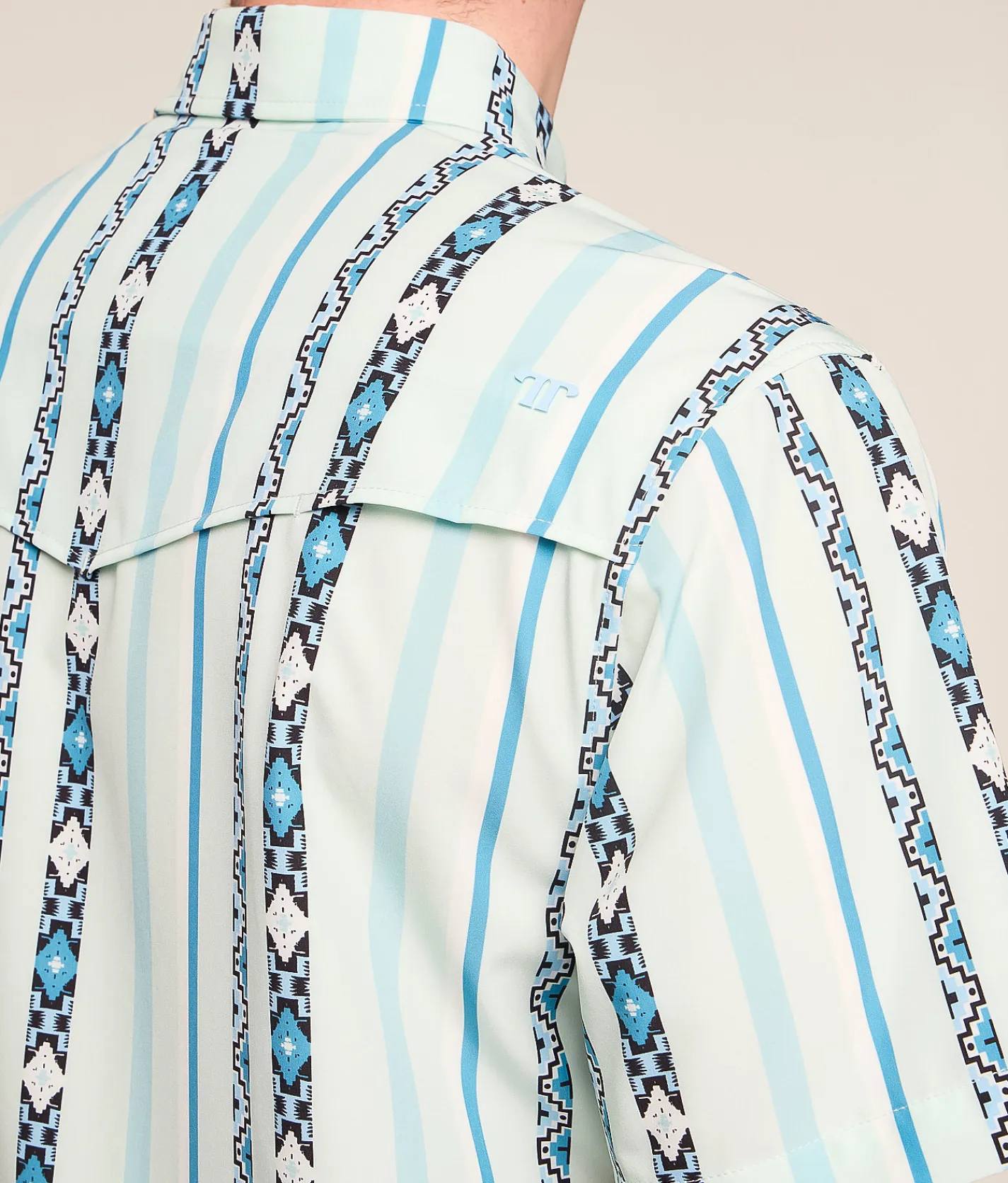 Tops | Ferrell Post Performance Stretch Shirt Blue