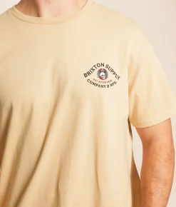 Brixton Potion T-Shirt Cream New