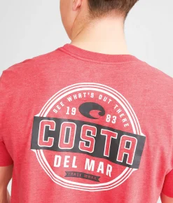 Tops|Graphic T-Shirts | Costa® Prado T-Shirt Red Heather