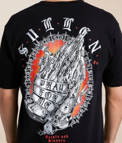 Graphic T-Shirts | Sullen Pray For Me T-Shirt Jet Black