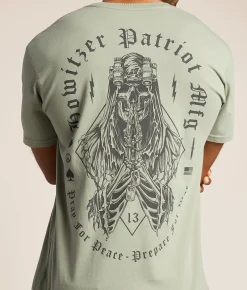 Howitzer Pray For The Peace T-Shirt Seagrass Best