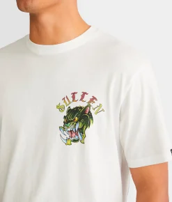 Graphic T-Shirts | Sullen Preditor Badge T-Shirt Antique White