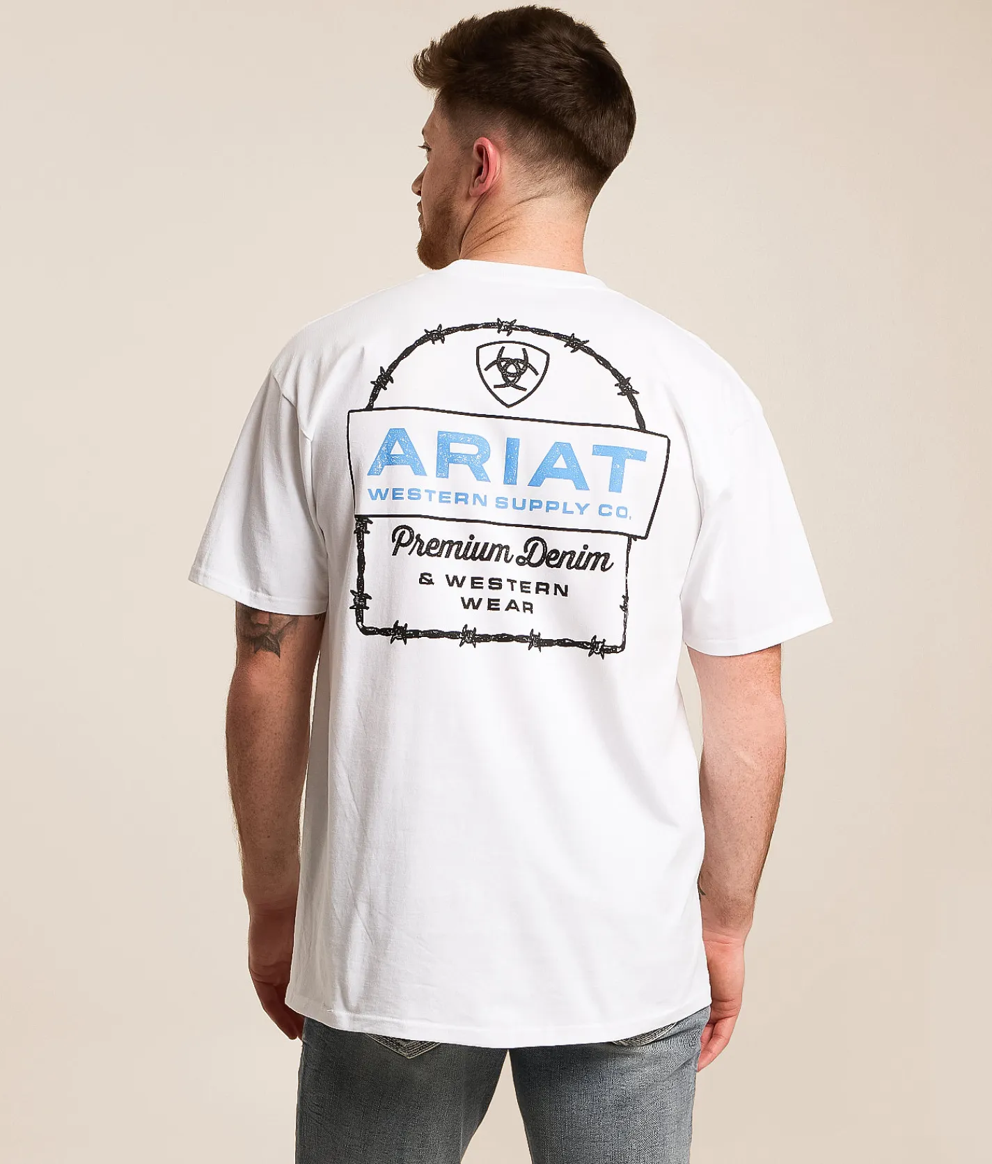 Ariat Premium Barb T-Shirt White Outlet