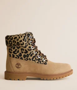 Shoes | Timberland® Premium Leopard Leather Boot Medium Beige Nubuck