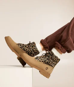Shoes | Timberland® Premium Leopard Leather Boot Medium Beige Nubuck