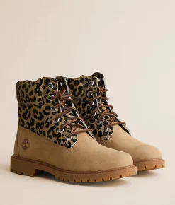 Shoes | Timberland® Premium Leopard Leather Boot Medium Beige Nubuck