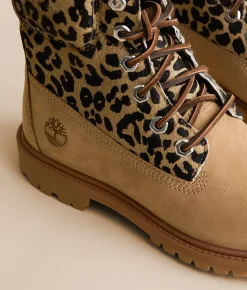 Shoes | Timberland® Premium Leopard Leather Boot Medium Beige Nubuck