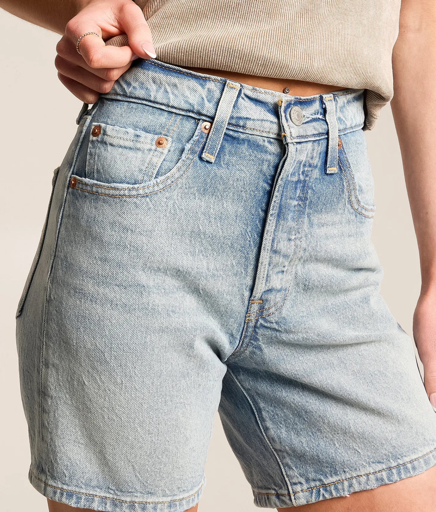 Bottoms|Shorts | Levi's® Premium 501 Mid-Thigh Stretch Short Donate Next