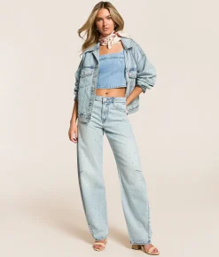 Levi's® Premium 90s Denim Rhinestone Trucker Jacket Dazzle Me Online