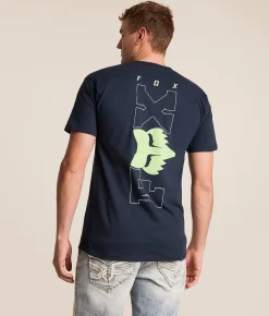Tops|Graphic T-Shirts | Fox Premium T-Shirt Navy