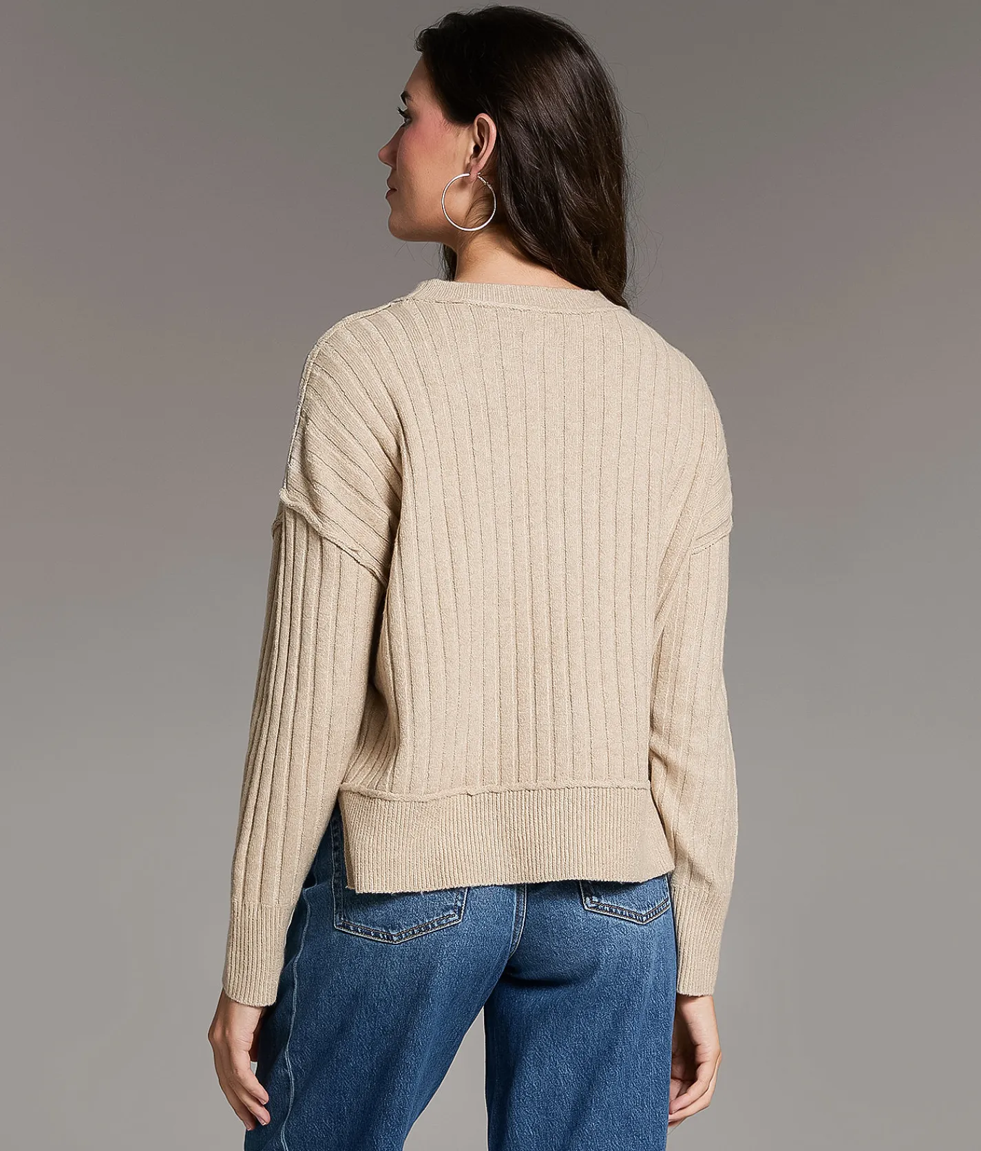 BKE Prep Edit - Ribbed Sweater Buff Sale