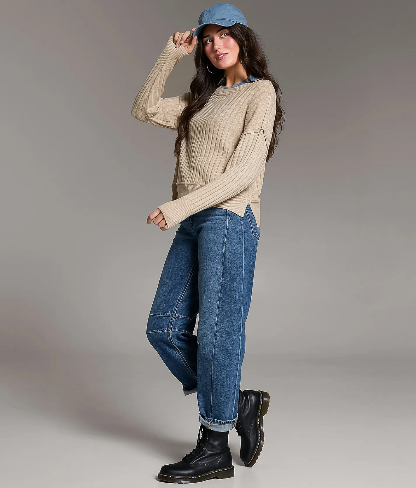 BKE Prep Edit - Ribbed Sweater Buff Sale