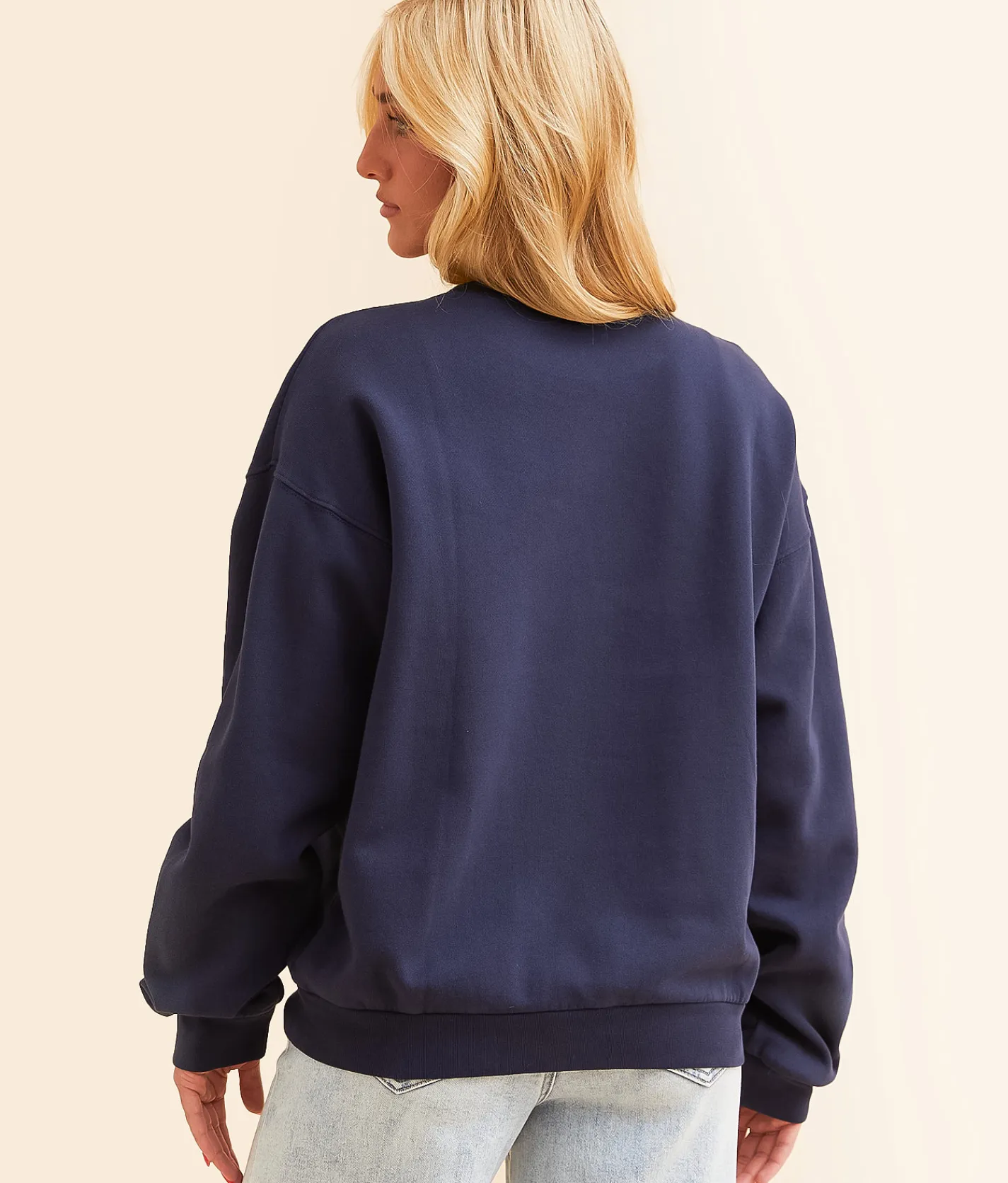 Tops | Modish Rebel Preps Pullover Navy Blue
