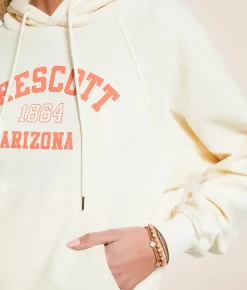 Tops | Modish Rebel Prescott Arizona Hooded Sweatshirt Cream