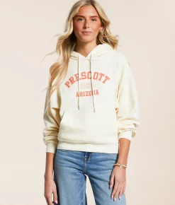 Tops | Modish Rebel Prescott Arizona Hooded Sweatshirt Cream