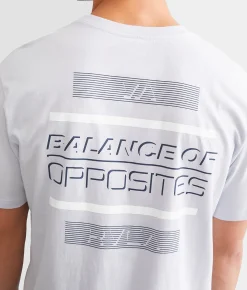 Graphic T-Shirts | RVCA Press Balance T-Shirt Grey Dawn