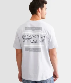 Graphic T-Shirts | RVCA Press Balance T-Shirt Grey Dawn