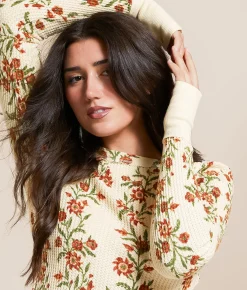 Tops | Free People Pretty Little Thermal Sand Combo Folk Vine