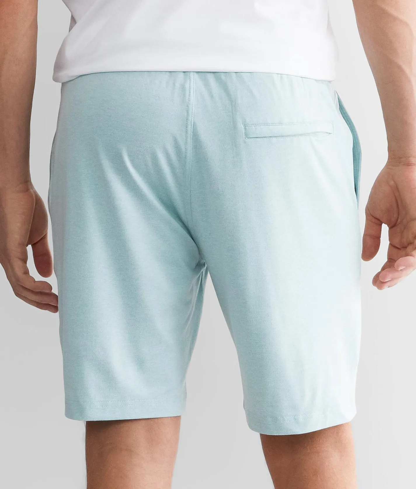 BKE Prima Justin Performance Knit Short Aqua Heather Best