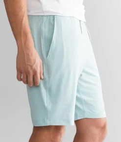 BKE Prima Justin Performance Knit Short Aqua Heather Best