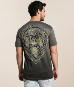 American Fighter Primera T-Shirt Black Oyster Pewter Hot