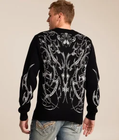 Tops | Affliction Primitive Theory Sweater Black