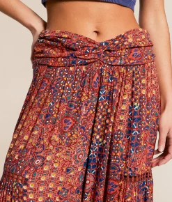 Bottoms | Angie Printed Beach Pant Red Multi