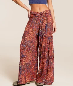Bottoms | Angie Printed Beach Pant Red Multi