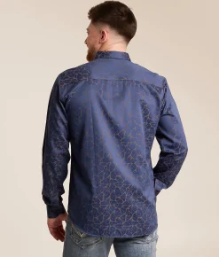 Tops | Eight X Printed Shirt Navy