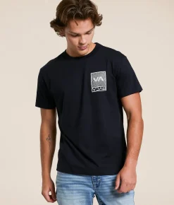 Tops|Graphic T-Shirts | RVCA Print T-Shirt Black