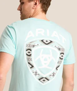 Graphic T-Shirts | Ariat Pristine Shield T-Shirt Soothing Seas