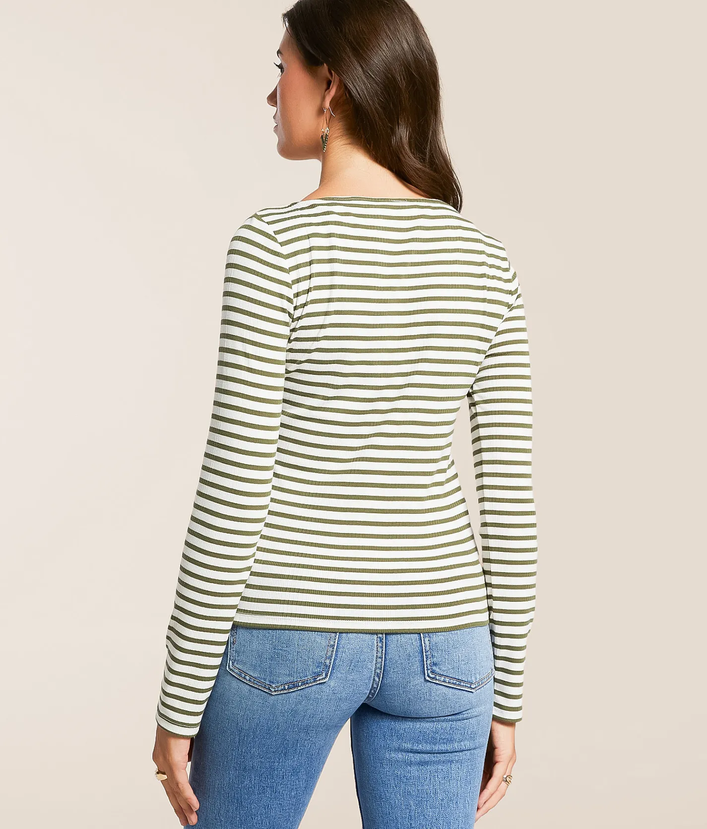 Z Supply Pristine Striped Top Fern Discount