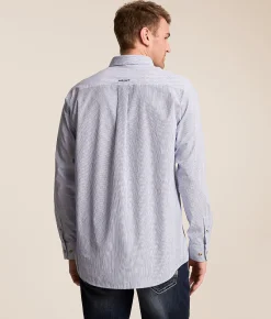 Ariat Pro Series Dayne Mini Stripe Shirt True Blue Sale
