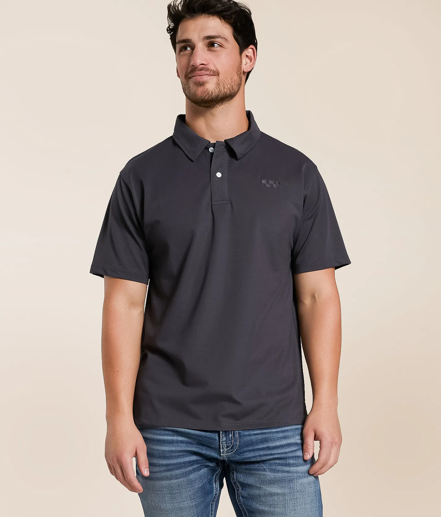 Tops | Devereux Golf Pro Shop Essential Performance Polo Coal