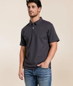 Tops | Devereux Golf Pro Shop Essential Performance Polo Coal