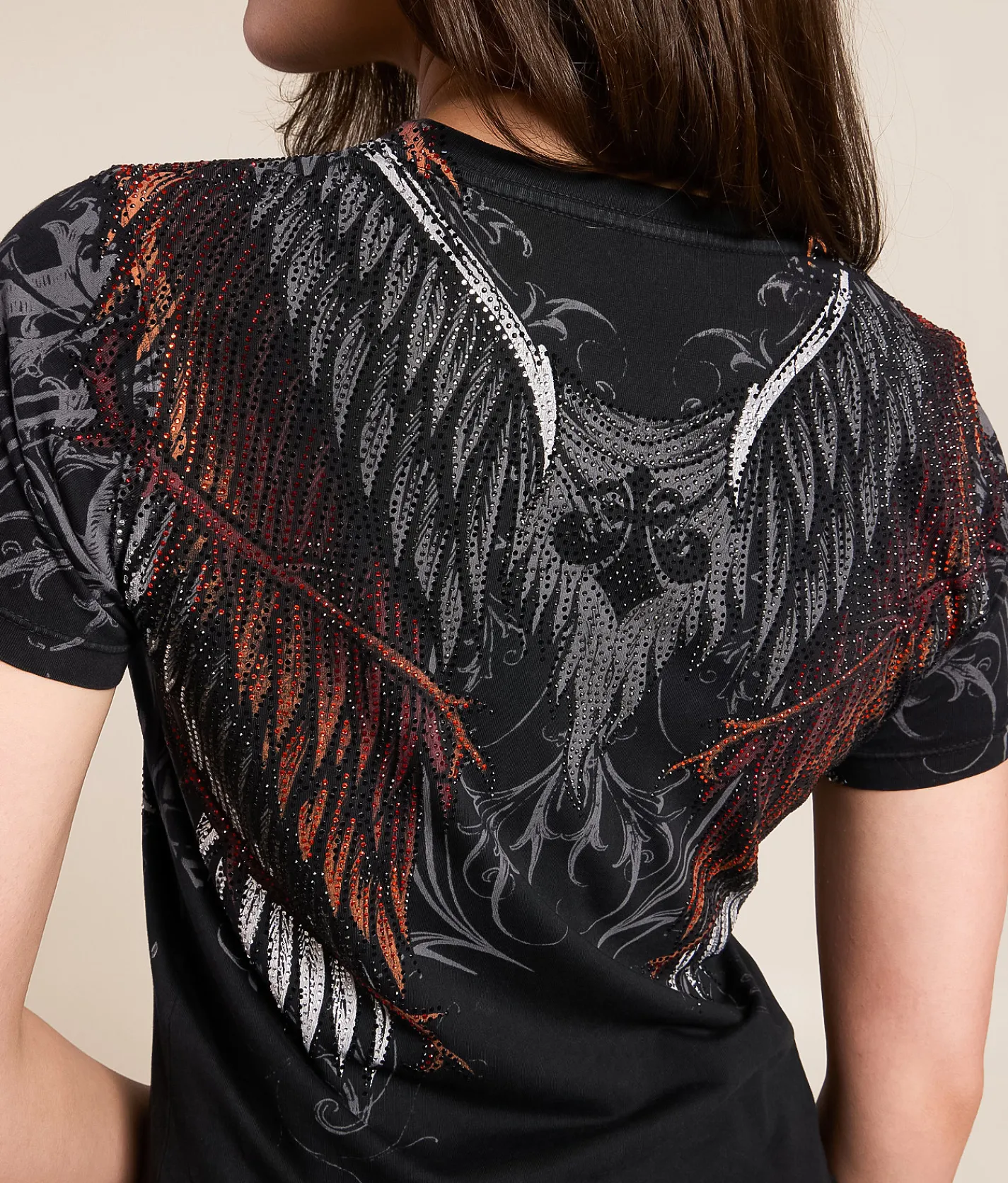Tops | Affliction Protector T-Shirt Black Lava Wash