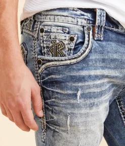 Rock Revival Provolt Slim Straight Stretch Jean Provolt SJ200 New