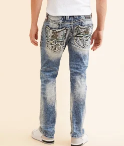 Rock Revival Provolt Slim Straight Stretch Jean Provolt SJ200 New