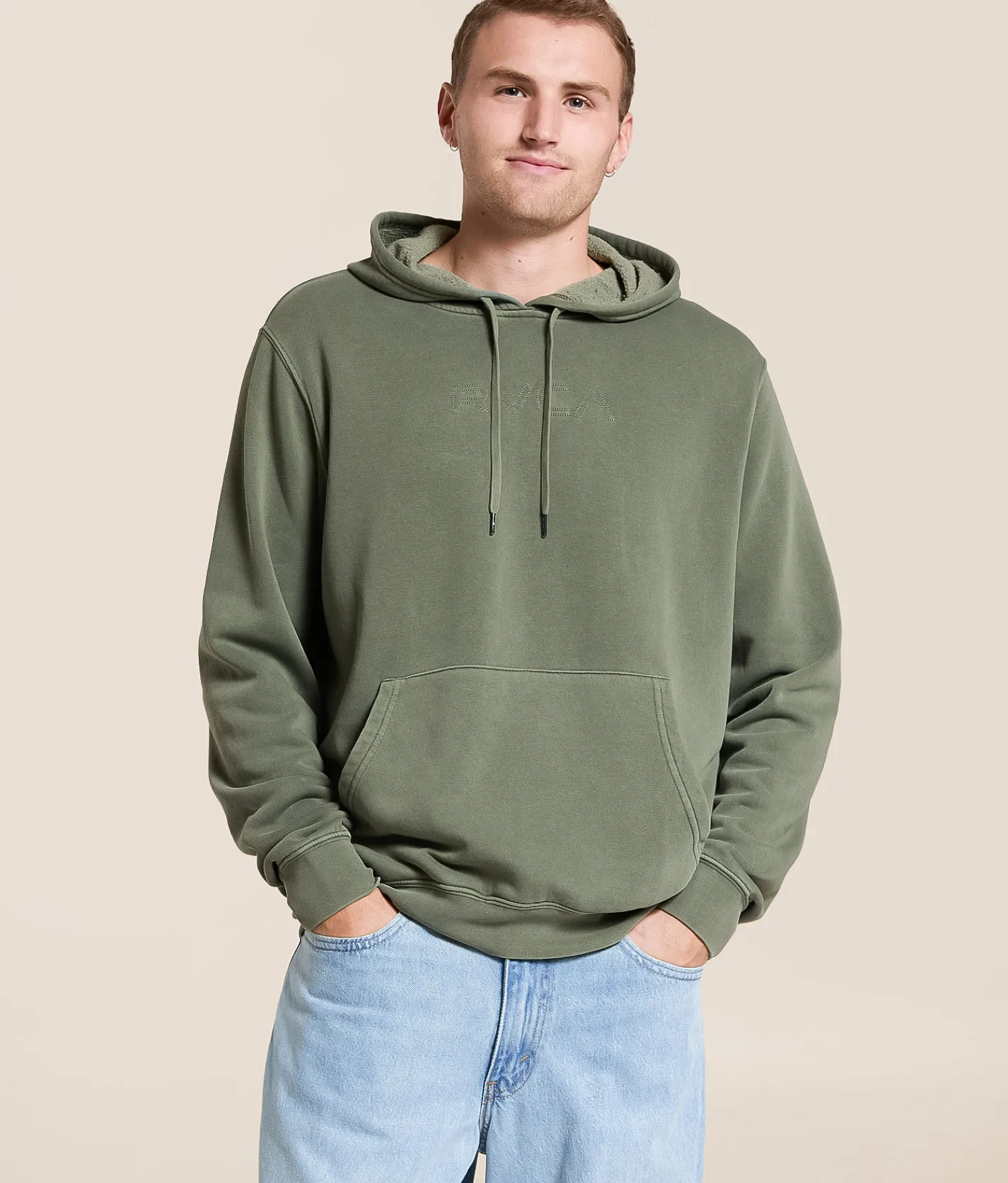 RVCA PTC Hooded Sweatshirt Sage Leaf Best