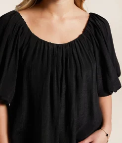 Tops | Hyfve Puff Sleeve A-Line Top L.CORAL